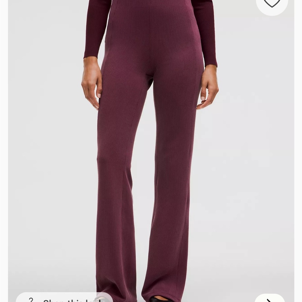 Lululemon Ribbed Softstreme Flared Pant
